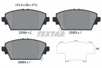 TEXTAR Piduriklotsi komplekt,  ketaspidur 2309401