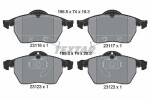 TEXTAR Piduriklotsi komplekt,  ketaspidur Q+ 2311701