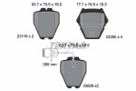 TEXTAR Piduriklotsi komplekt,  ketaspidur Q+ 2311901