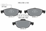 TEXTAR Piduriklotsi komplekt,  ketaspidur Q+ 2314101