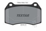 TEXTAR Piduriklotsi komplekt,  ketaspidur Q+ 2314301