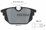 TEXTAR Piduriklotsi komplekt,  ketaspidur 2317703