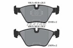 TEXTAR Piduriklotsi komplekt,  ketaspidur Q+ 2318302