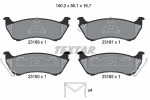 TEXTAR Piduriklotsi komplekt,  ketaspidur Q+ 2318902