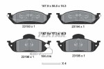 TEXTAR Piduriklotsi komplekt,  ketaspidur Q+ 2319303