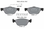 TEXTAR Piduriklotsi komplekt,  ketaspidur Q+ 2322201