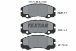 TEXTAR Piduriklotsi komplekt,  ketaspidur 2325001