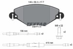 TEXTAR Piduriklotsi komplekt,  ketaspidur 2327701