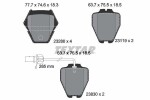 TEXTAR Piduriklotsi komplekt,  ketaspidur Q+ 2328001
