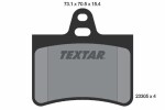 TEXTAR Piduriklotsi komplekt,  ketaspidur 2330501