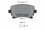TEXTAR Piduriklotsi komplekt, ketaspidur Q+ 2332611