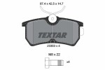 TEXTAR Piduriklotsi komplekt,  ketaspidur 2335301