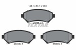 TEXTAR Piduriklotsi komplekt,  ketaspidur 2335801