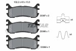 TEXTAR Piduriklotsi komplekt,  ketaspidur Q+ 2338704
