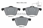TEXTAR Piduriklotsi komplekt,  ketaspidur Q+ 2341801