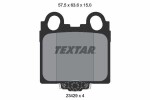 TEXTAR Piduriklotsi komplekt,  ketaspidur 2342901