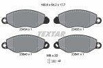 TEXTAR Piduriklotsi komplekt,  ketaspidur 2343401