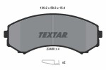 TEXTAR Piduriklotsi komplekt,  ketaspidur 2348801