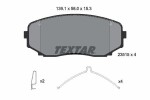 TEXTAR Piduriklotsi komplekt,  ketaspidur 2351505
