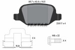 TEXTAR Piduriklotsi komplekt,  ketaspidur 2351703