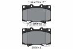 TEXTAR Piduriklotsi komplekt,  ketaspidur 2352402