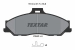 TEXTAR Piduriklotsi komplekt,  ketaspidur 2354001