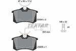 TEXTAR Piduriklotsi komplekt,  ketaspidur 2355403