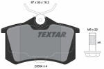 TEXTAR Piduriklotsi komplekt,  ketaspidur 2355406