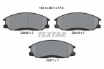 TEXTAR Piduriklotsi komplekt,  ketaspidur 2356901