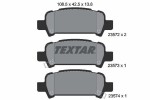 TEXTAR Piduriklotsi komplekt, ketaspidur 2357202