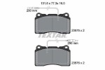 TEXTAR Piduriklotsi komplekt,  ketaspidur Q+ 2357501