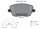 TEXTAR Piduriklotsi komplekt,  ketaspidur Q+ 2358101