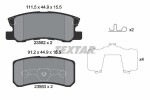 TEXTAR  Piduriklotsi komplekt,ketaspidur 2358202