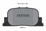 TEXTAR Piduriklotsi komplekt,  ketaspidur 2359201