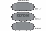 TEXTAR Piduriklotsi komplekt,  ketaspidur 2361101