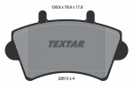 TEXTAR Piduriklotsi komplekt,  ketaspidur Q+ 2361301