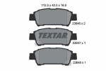 TEXTAR Piduriklotsi komplekt,  ketaspidur 2364601