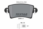 TEXTAR Piduriklotsi komplekt,  ketaspidur 2366901