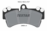 TEXTAR Piduriklotsi komplekt,  ketaspidur 2369302