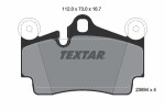 TEXTAR  Piduriklotsi komplekt,ketaspidur 2369402