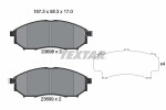 TEXTAR Piduriklotsi komplekt,  ketaspidur 2369803