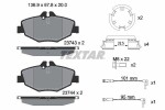TEXTAR Piduriklotsi komplekt,  ketaspidur Q+ 2374303