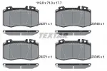 TEXTAR Piduriklotsi komplekt,  ketaspidur Q+ 2374502