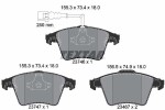 TEXTAR Piduriklotsi komplekt,  ketaspidur Q+ 2374601