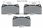 TEXTAR Piduriklotsi komplekt,  ketaspidur 2375603