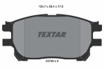 TEXTAR Piduriklotsi komplekt,  ketaspidur 2375901
