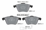 TEXTAR Piduriklotsi komplekt,  ketaspidur Q+ 2380101