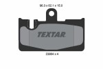 TEXTAR Piduriklotsi komplekt,  ketaspidur 2380401