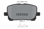 TEXTAR Piduriklotsi komplekt,  ketaspidur 2383601