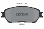 TEXTAR Piduriklotsi komplekt,  ketaspidur 2385501